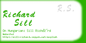 richard sill business card